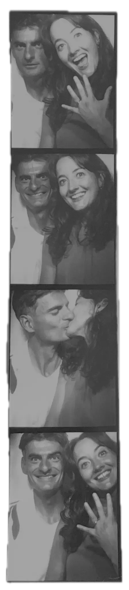 Rhi and Jegor in a photobooth